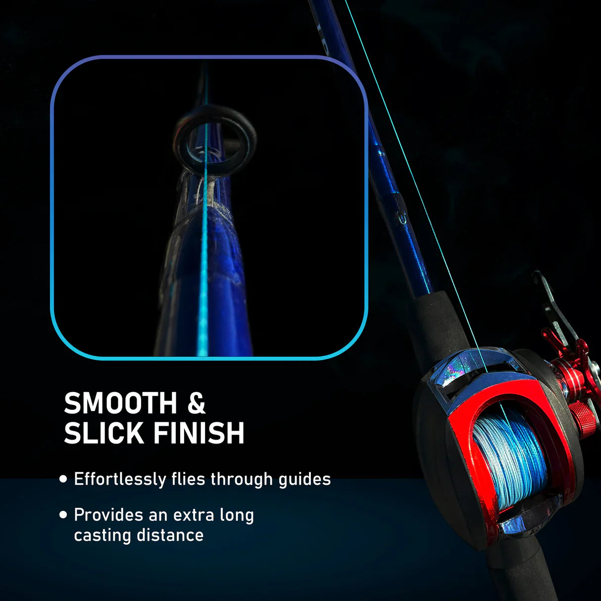Reaction Tackle Braided Fishing Line - Fire Camo